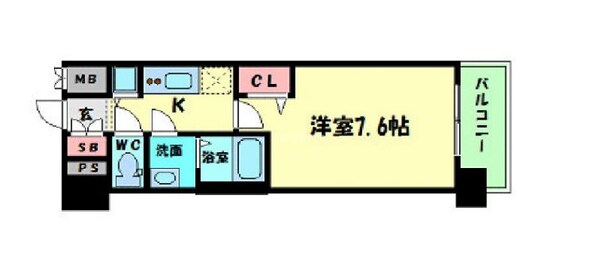 プレサンス松屋町駅前デュオの物件間取画像